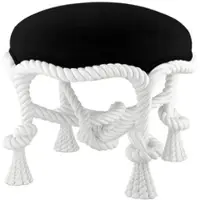 Casa Padrino Designer Mahagoni Hocker 47 x H. 45 cm - Luxus Hotel Hocker