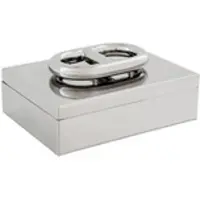 Casa Padrino Luxus Edelstahl Beauté Box Silber 28 x 21 x H. 12 cm - Hotel Kollektion