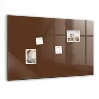 Tulup Glas Magnettafel Braune Farbe 90x60 cm Magnettafel Zum Beschriften Weißer Marker Magnettafel Für Notizen