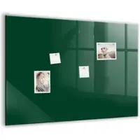 Tulup Magnetische Glastafel Farbe Flaschengrün 100x70 cm Magnettafel Mit Marker Beschreibbar Weißer Marker Magnettafel Für Termine