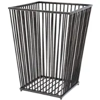 Casa Padrino Luxus Edelstahl Wäschekorb Bronze 30 x 30 x H. 40,5 cm - Luxus Kollektion