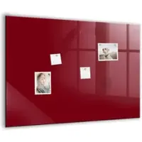 Tulup Magnettafel Glas Burgunderrote Farbe 100x70 cm Magnettafel Zum Schreiben Weißer Marker Magnettafel Flur Glas