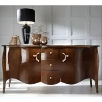 Casa Padrino Luxus Barock Kommode Braun 201 cm - Sideboard Art Deco Möbel
