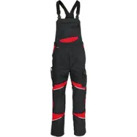 Kübler ACTIVIQ cotton+ Latzhose schwarz/mittelrot 66 - 3450 3421-9955-66 - schwarz/mittelrot