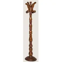 Casa Padrino Luxus Garderobenständer Braun Ø 36 x H. 178 cm - Massivholz Kleiderständer - Garderoben Möbel - Hotel Möbel - Luxus Kollektion - Made in Italy