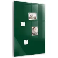 Tulup Glas Magnettafel Farbe Flaschengrün 60x90 cm Magnettafel Zum Beschriften Weißer Marker Magnettafel Für Notizen