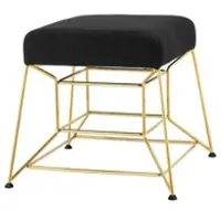 Casa Padrino Luxus Sitz Hocker Gold Finish 52 x 52 x H. 46 cm - Luxus Kollektion
