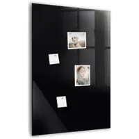 Tulup Beschreibbare Magnettafel Schwarze Farbe 70x100 cm Beschreibbare Magnettafel Küche Weißer Marker Magnetisches Glassboard