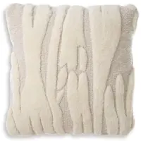 Casa Padrino Luxus Kissen Elfenbein 60 x 60 cm - Handgewebtes Deko Woll Kissen - Quadratisches Zierkissen - Wohnzimmer Dekoration - Luxus Deko Accessoires