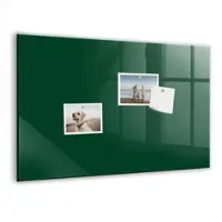 Tulup Magnettafel Glas Farbe Flaschengrün 60x40 cm Magnettafel Zum Schreiben Weißer Marker Magnettafel Flur Glas