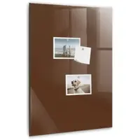 Tulup Magnettafel Glas Braune Farbe 40x60 cm Magnettafel Zum Schreiben Weißer Marker Magnettafel Flur Glas