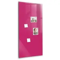 Tulup Schreib Magnettafel Kräftige Rosa Farbe 60x120 cm Magnettafel Wohnzimmer Glas Weißer Marker Magnettafel Flur Glas