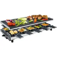 Fritel RG 4180, 10 Person(en), Aluminium, Edelstahl, Schwarz, Grau, Rechteckig, Aluminium, 485 x 240 mm