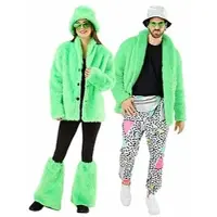 Buttinette Plüschjacke, neongrün