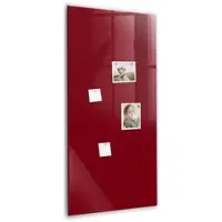 Tulup Glas Magnettafel Burgunderrote Farbe 60x120 cm Magnettafel Zum Beschriften Weißer Marker Magnettafel Für Notizen