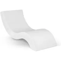 Casa Padrino Luxus Poolliege Matt Weiß 180 x 70 x H. 62,5 cm - Moderne Wetterbeständige Liege - Gartenliege - Garten Hotel Pool Möbel - Luxus Qualität