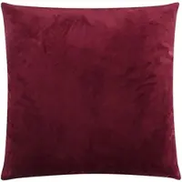 TRAUMSCHLAF Dekokissenhülle Samt Uni 50x50 cm | bordeaux - rot
