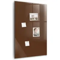 Tulup Glas Magnettafel Braune Farbe 60x90 cm Magnettafel Zum Beschriften Weißer Marker Magnettafel Für Notizen