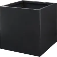 Casa.pro () Pflanzkübel Vaargel 60x60x60 cm Stahl Schwarz