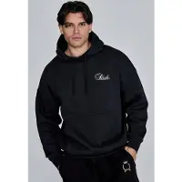 SikSilk Herren Essentials Hoodie Schwarz
