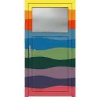 Haustuerenland.de PREMIUM Aluminium Nebeneingangstür "ANTONIA-Q" 59 mm Wunsch-RAL-Farbe beidseitig innen öffnend DIN links