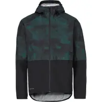 Vaude Bike Regenjacke "MEN'S LOAMER RAIN JACKET", Herren, Gr. 3XL, schwarz (deep pond), Obermaterial: 100% Polyester, normal, Jacken Regenjacke, wasserdicht, winddicht, aus Polyester, mit Reißverschluss