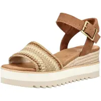 Toms Diana Sandalen Touwzool - cognac - Maat 40