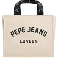 Pepe Jeans für Damen. PL0300175 Trisha beige Handtasche (OSFA), Weiß, Lässig, Baumwolle