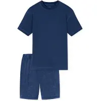 Schiesser Pyjama in Dunkelblau - 58
