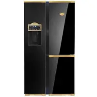 Kaiser KS 90300 AD Bio Retro Kühlschrank Schwarz, Side-by-Side Kühl-Gefrier-Kombination, No Frost 538 L 183 cm