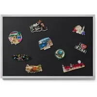 Tulup MAGNETTAFEL 60x40 cm Silberner Rahmen Farbe Schwarz