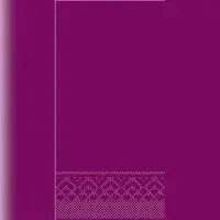 Mank Serviette Tissue Aubergine, 33 x 33 cm, 100 Stück 1/8 falz - 3-lagig