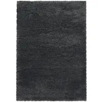 Carpetsale24 Shaggy Hochflor Teppich Grau 160x230 cm Extra Weich & Waschbar - Jute Rückseite, Einfarbig & Flauschig für Wohnzimmer & Schlafzimmer