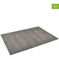 Salt & pepper 12 tabletop set de table 43x30cm reed gris -