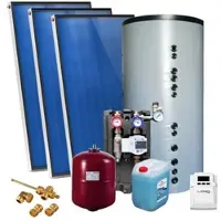 SUNEX Solarpaket AMX 2.51, Aufdachmontage 7,53m2 mit Hygienespeicher 750L, 1 WT