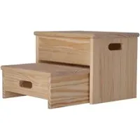 Aranaz MUEBLEAR - Trittleiterhocker Ara 2 Stufen ohne Finish