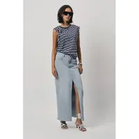 Dante6 Feral Denim Maxi Skirt Worn Blue Größe: 36 | Maxiröcke Outlet | Damen | Blau