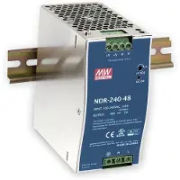 MEAN WELL NDR-240-24, 90 - 264 V, 240 W, 24 V, 10 A, RoHS, 63 mm