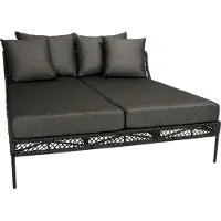 Stern Odea Doppelliege Aluminium/Outdoorstoff