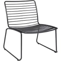 Stern Levi Lounge Sessel Edelstahl Anthrazit