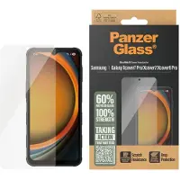 PanzerGlass Ultra-Wide Fit Antibakterieller Displayschutz für das Samsung Galaxy Xcover 6 Pro / 7 / 7 Pro