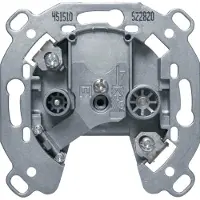 Berker 451510 Antennen-Steckdose 2Loch Durchgangsdose Modul-Einsätze