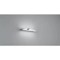 HELESTRA LED Wandleuchte Slate in Chrom und Transparent-satiniert 6W 270lm IP44 300mm