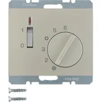 Berker 20307104 Einsatz Temperaturregler mit ffner + Zentralstck K5 edelstahl lackiert