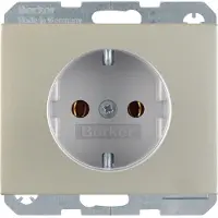 Berker 41157004, Typ F, Edelstahl, Edelstahl, IP20, 250 V, 16 A