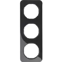 Berker 10132145, Schwarz, Schraubenlos, , Glänzend, 1 Stück(e)