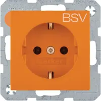 Berker 47238917, Typ F, Orange, Duroplast, IP20, 250 V, 16 A