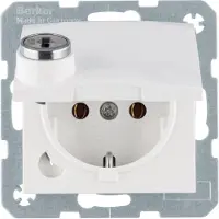 Berker Steckdose SCHUKO 47638989 S.1 polarweiß glaenzend