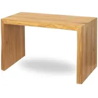 DELUKE Holzbank Sitzbank EGON - Eiche Massiv mit Baumkante | Eichenbank Esszimmer Flur Garderobe Schlafzimmer | 80x40x45cm