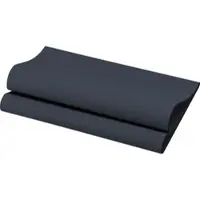 Duni Serviet Bio DuniSoft L40xB40cm sort,6 pk x 60 stk/krt